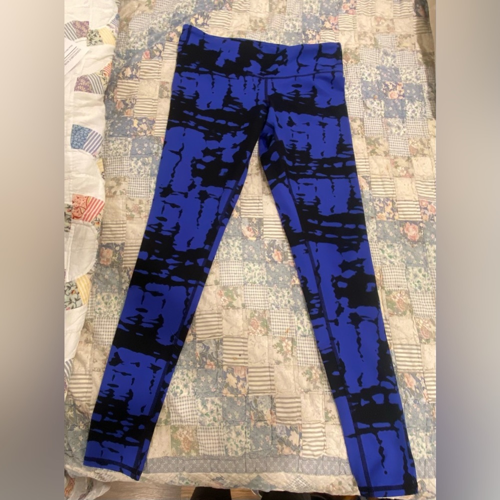 Alo Electric Blue Tie Dye Leggings - Picture 3 of 5